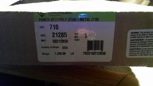 Brand New Sealed Box Greenlee 710 Metal Stud Punch 1-11/32&#034; Diameter