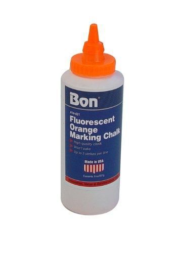 BON Bon 14-431 8-Ounce Chalk for Chalk Box, Fluorescent Orange