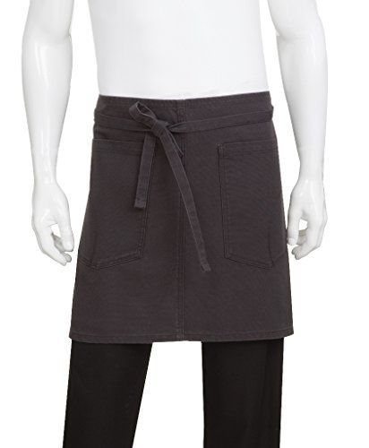 Chef works ahwkv013-sgy-0 pigment dye bistro apron, steel grey for sale