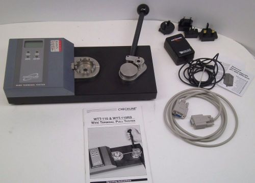 WTT-110RS Wire Terminal Tester - Pull Tester 0-50Kg / 0-110lbs / 0-500N RC