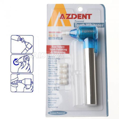 Azdent teeth whitener polisher stain remover dental tooth whitening handle hot for sale