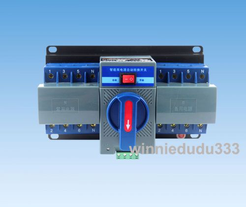 1pcs  Mini type transfer switch Dual power automatic transfer switch 63A 4P