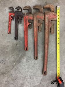 Ridgid Pipe Wrenches - Lot Of 6 -- Free Shipping!