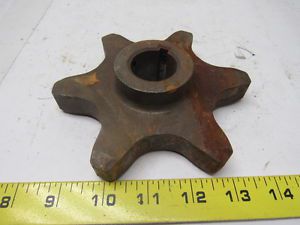 6 tooth conveyor chain steel sprocket 1-3/16&#034; bore 5-1/2&#034; od for sale