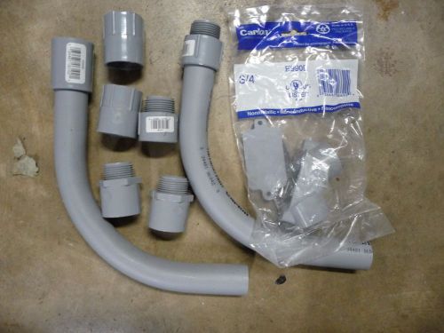 Assorted 3/4 inch  pvc electrical conduit parts for sale