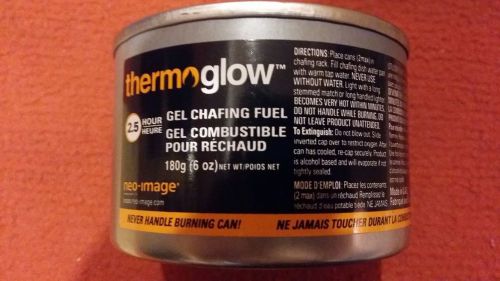 NEW 5 pk Cans Neo-Image ThermoGlow Gel Chafing Fuel Cooking Fuel 6oz 2.5 hrs
