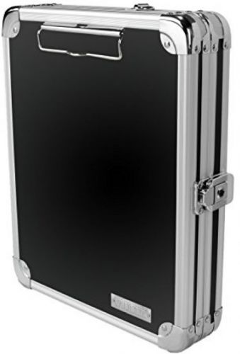 Vaultz locking mini storage clipboard, 5 x 8 inches, key lock, black with for sale