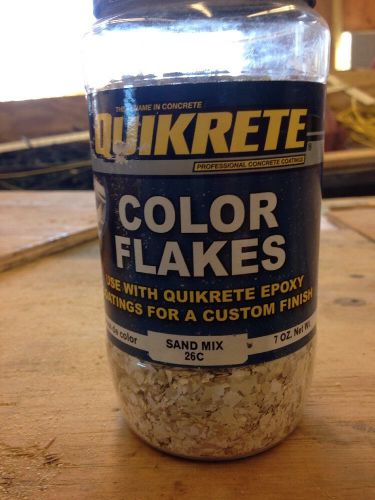 New Quikrete Epoxy Garage Floor Coating Color Paint Flakes Sand Mix 26c