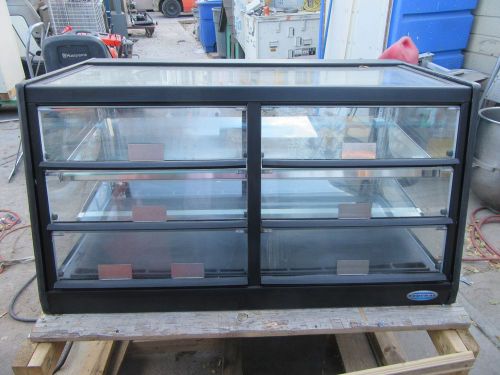 Lighted cold food glass drop in display case counter top deli electric for sale