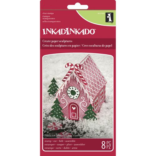 Inkadinkado Christmas Paper Sculpture-Gingerbread House