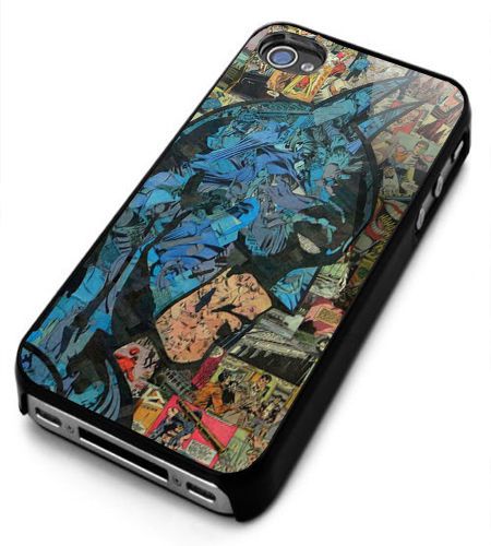 Batman superhero comic book collage iphone case 4 4s 5 5s 5c 6 6s 7 7s plus se for sale