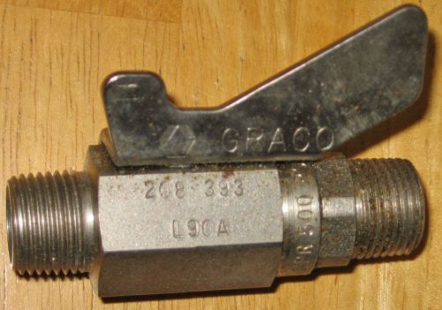 Graco ball valve 208-393 208393 3/8&#034; nps(m) valve for sale