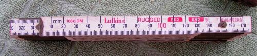 Lufkin 1066dm rugged heavy duty red end engineers folding wood ruler for sale