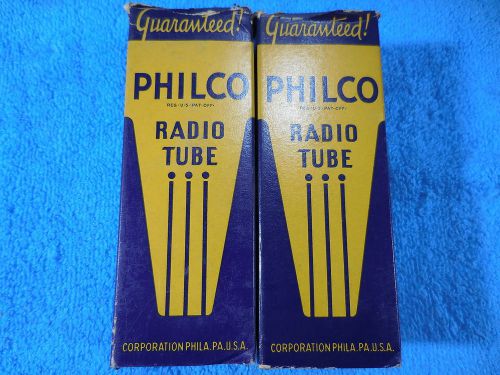 Philco 6B4G Matched pair of NOS  tubes. Test STRONG