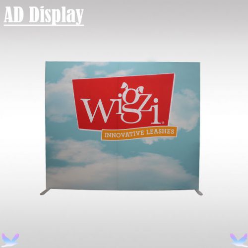 10ft*8ft All Right Angles Tension Fabric Display With Single Side Printed Banner