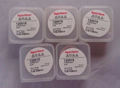 HYPERTHERM PLASMA SWIRL RING, 120015, CCW, 5 PIECES, SUITS HT4000/HT4001/PAC170