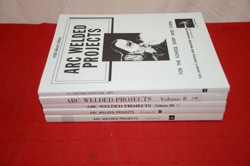Set of manuals arc welded projects volumes 1-5  lincoln electric 1376 for sale