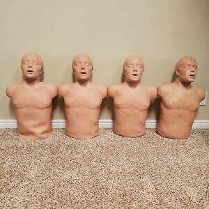 4 SIMULAIDS BRAD ADULS CPR TRAINING MANIKIN - NICE CONDITION WITH EXTRAS!