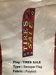 TIRE SALE 12ft Feather Banner Swooper Flag - FLAG ONLY  30” WIDTH