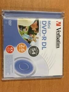 Verbatim 3.5&#034; Mini Dual Layer DVD in Slim Jewel Case-#95426, 100 pcs, FREE SHIP