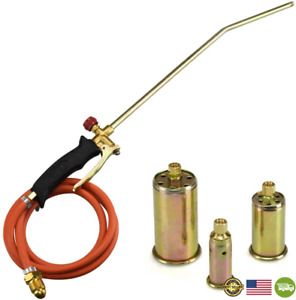 Propane &#039;Turbo Torch&#039; with 3 Nozzles and Hose - 60&#034; Hose