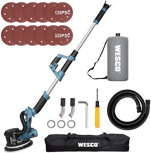 Drywall Sander, WESCO 6.5-Amp Electric Drywall Sander with Automatic Vacuum 6