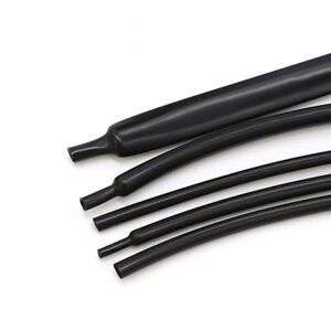 2:1 Heat Shrink Tubing Black Thin 1-20mm Hi-Fi Audio Cable Wire Tube Sleeve DIY