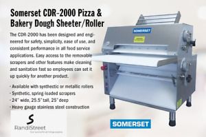 Somerset CDR-2000 Dough Roller w/ 600 Piece/Hr Capacity, Stainless, 115v Grade A