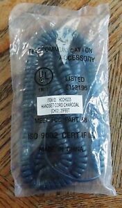 NEW Phone Handset Coil Cord Charcoal - 25 Ft