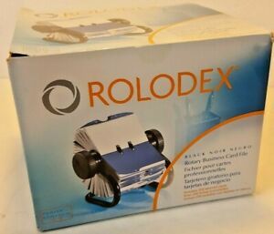 Rolodex Open Rotary Business Card File W/ 200 2-5/8&#034; x 4&#034; Card Sleeve 67236 NEW
