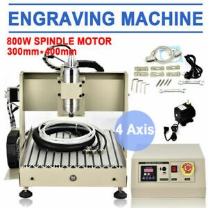 4Axis 800W CNC 3040 Router Engraver 3D Milling Cutting Machine+Controller DE EU!