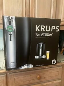 Krups Beertender Beer Keg Dispenser Black Heineken B100 (NEW, NEVER OPENED)