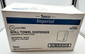 SYSCO IMPERIAL COMPLETE 360 ROLL TOWEL DISPENSER  BLACK NEW IN BOX FREE SHIPPING