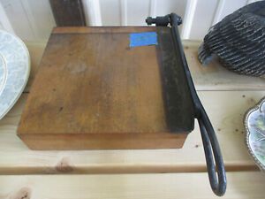 Antique  Ingento Small Wooden Paper Cutter