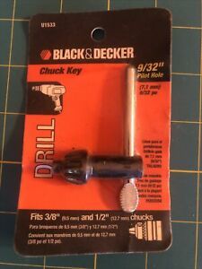 New Black &amp; Decker Chuck Key 9/32&#034; Pilot Hole Fits Most Major Brands