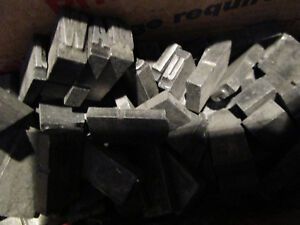 8.5 Pounds Metal Letterpress Used Solid Type Face Letters, Numbers, Punctuation