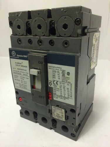 Ge spectra rms seha36at0100 hi-break circuit breaker 100a 600v 3p, srpe100a100 for sale