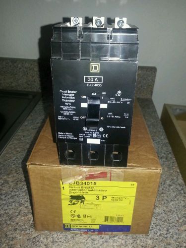 Square D EJB34030 Molded Case Circuit Breaker 480 V 3 Pole 30 Amp