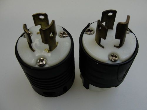 Pass &amp; seymour  l5-15,15 amp, 125 volt twist lock lock plug  lot of  2 for sale