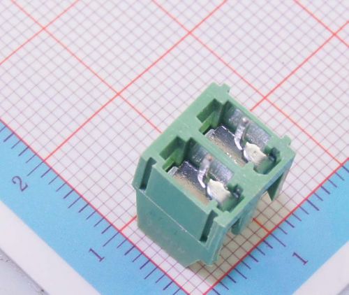 100pcs 500v-5.08mm-2p  pitch screw terminal block connector panel rohs dip for sale