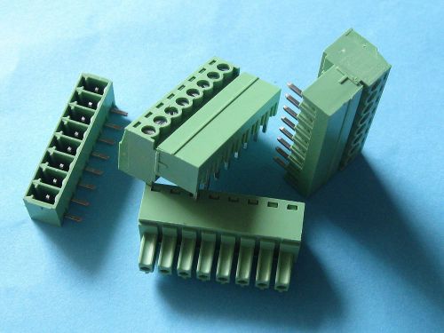 25 pcs pitch 3.5mm angle 9 way/pin screw terminal block connector pluggable type for sale