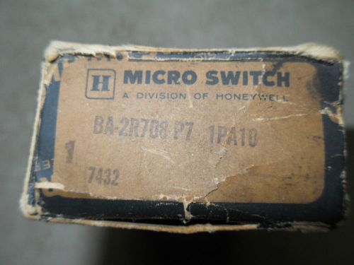 (x5-15) 1 nib honeywell ba-2r708-p7 snap action basic switch for sale