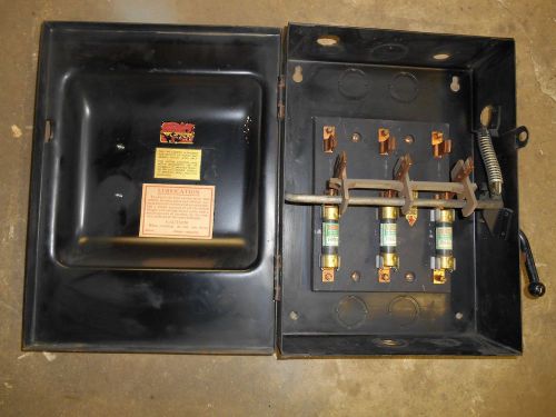 Trumbull fused disconnect, 60 amp, Cat. no. 40322