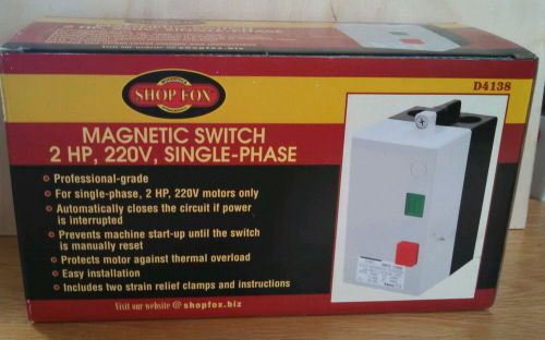 Woodstock D4138 Magnetic Switch 2 HP, 220V, Single Phase NEW