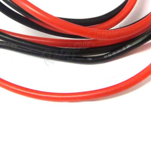 20m Black Red 20 AWG Soft Silicon Wire 3KV 150°c 3239