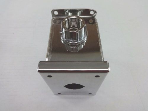 Nib ge general electric cr104pes11 stainless steel 1-hole pushbutton enclosure for sale