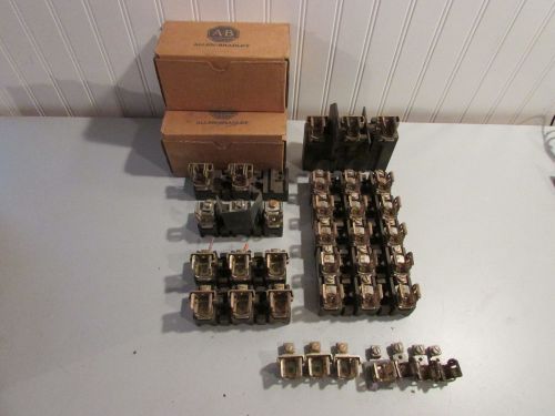 Allen bradley fuse holder lot of many parts. 40023-415-02 and others. for sale