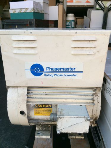 Phasemaster 20 HP Phase Converter Used Woodworking Machinery