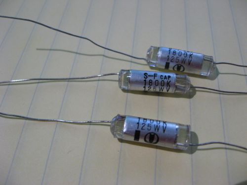 Lot of 200 s-f cap polystyrene capacitors 1800 pf 125v nos for sale