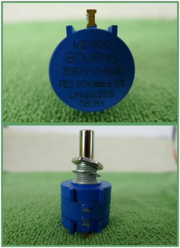 1ps 3590S-2-503L 50K Ohm Rotary Wirewound Precision Potentiometer Pot 10Turn mah